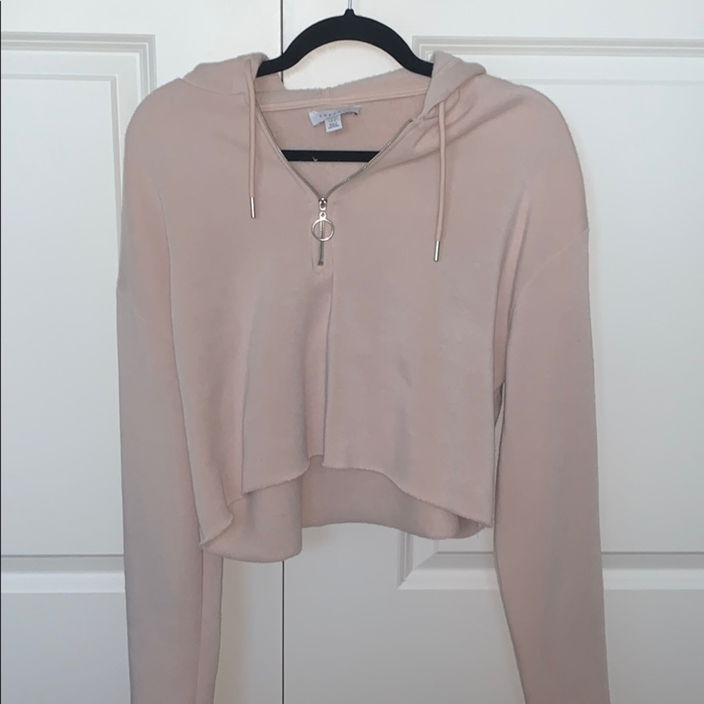cropped quarter zip